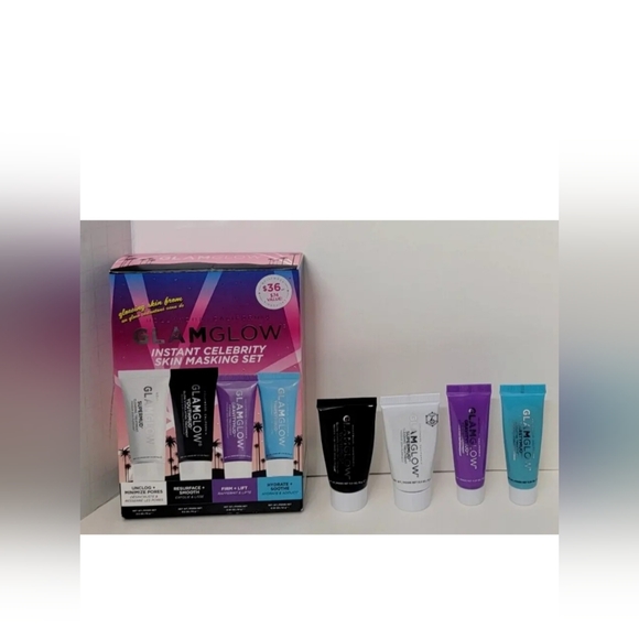 GLAMGLOW Instant Celebrity Skin Masking Travel Set ($74 Value) BRAND NEW IN BOX - Picture 4 of 7